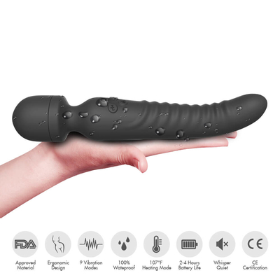Вибромашина фаллоимитатора шеи двойной палочки AV топления Massager конца умной мягкая