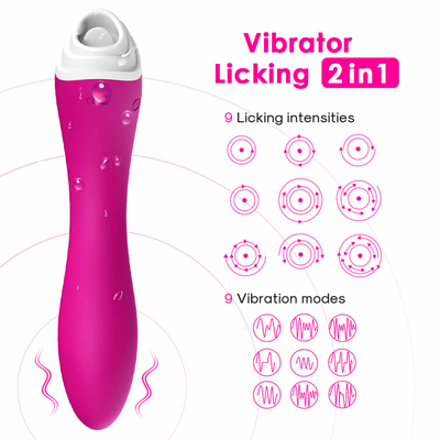 Стимулятор Licker языка вибромашины фаллоимитатора, водоустойчивый Massager стимулированием влагалища