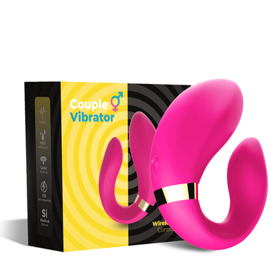 Игрушки пар удаленных флюидов Massager двойного Foreplay вибрации моторов дразня взрослые