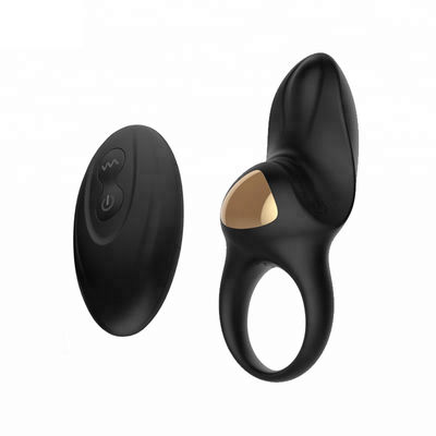 Черный электрический пригодный для носки рукав пениса силикона Massager для людей
