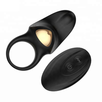 Черный электрический пригодный для носки рукав пениса силикона Massager для людей