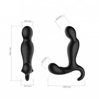 10 частот игрушки секса кольца пениса Massager простаты мужской анальной штепсельной вилки вращая