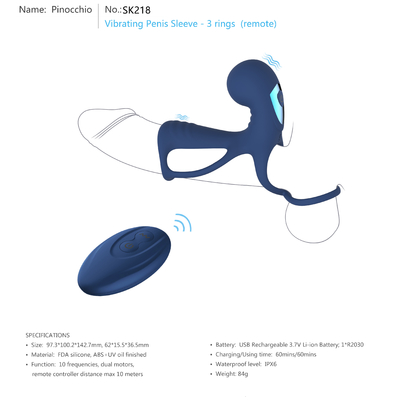 Рукав пениса силикона Masturbator Massager простаты людей Handheld вибрируя мужской